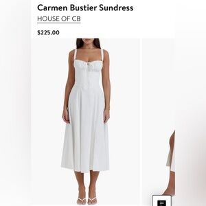 House of CB Carmen bustier dress